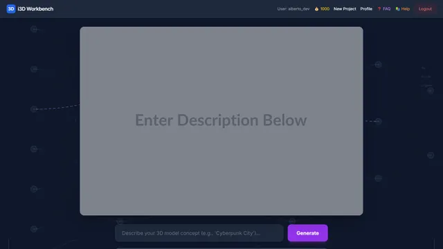 Generate with AI interface screenshot