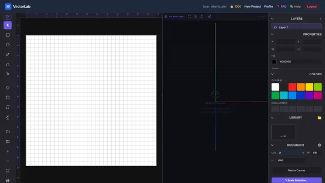 VectorLab interface screenshot